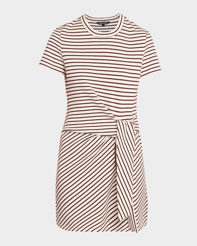 Veronica Beard Elvaris Striped T-Shirt Dress