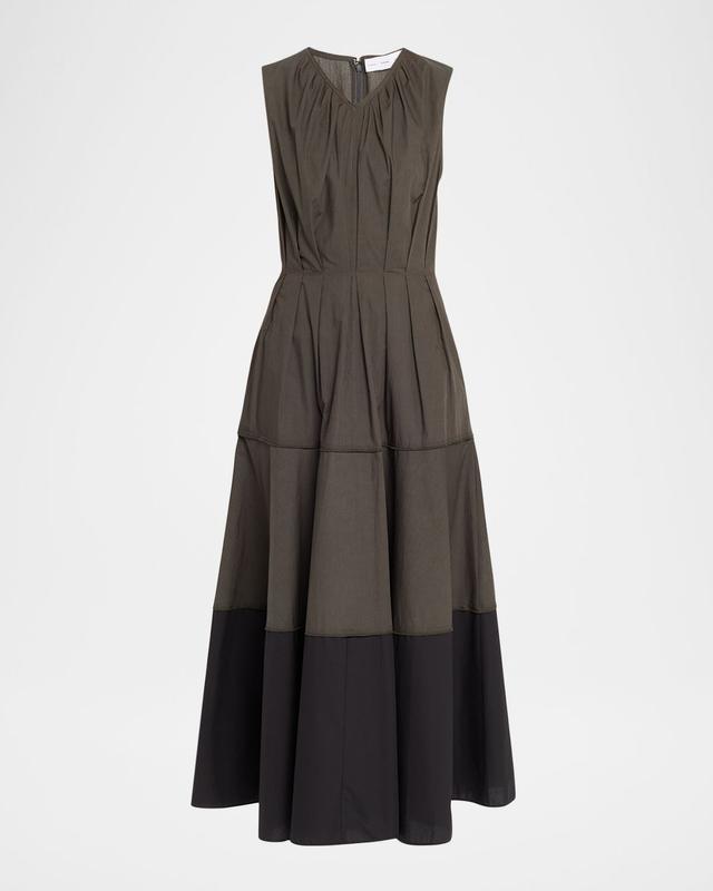 Kailey Tiered Poplin Maxi Dress