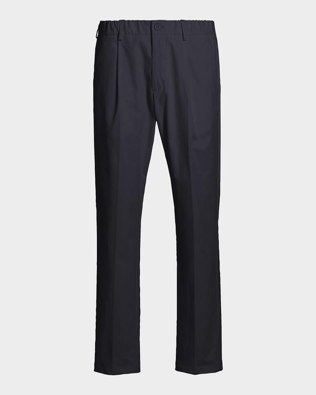 Herno Elasticized Waistband Straight-Leg Pants
