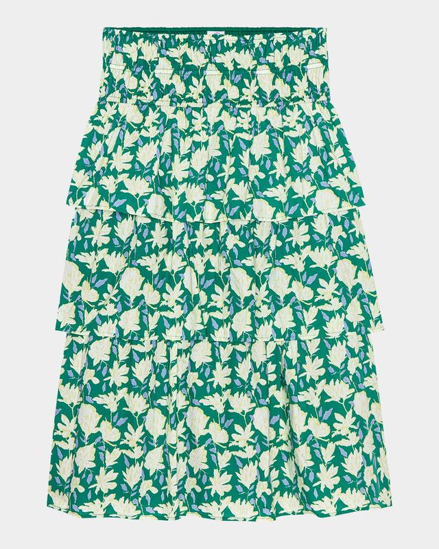 Rails Belle Floral Tiered Midi Skirt
