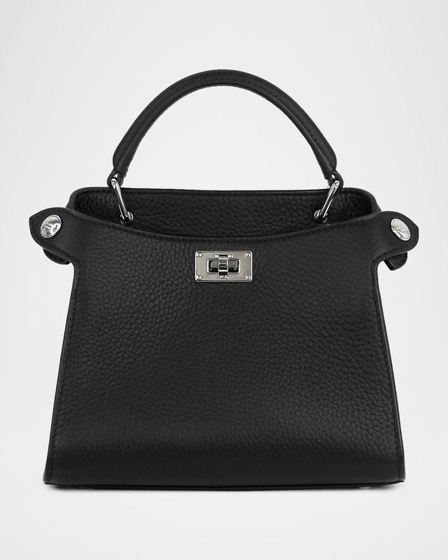 Michino Paris Lutece Nano Grained Leather Top-Handle Bag