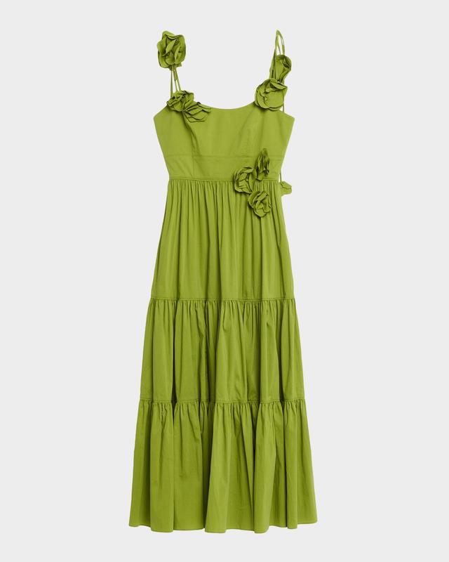 Cinq a Sept Kael 3D Rosette Midi Dress