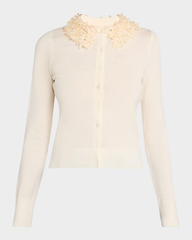 Ulla Johnson Anna Embellished Merino Cardigan