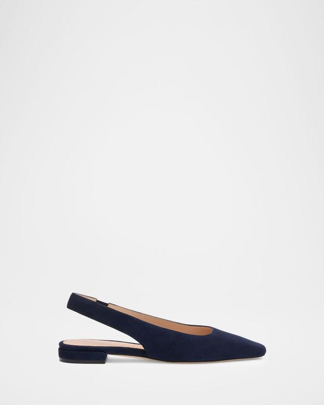 Stuart Weitzman Stassi Suede Slingback Flats