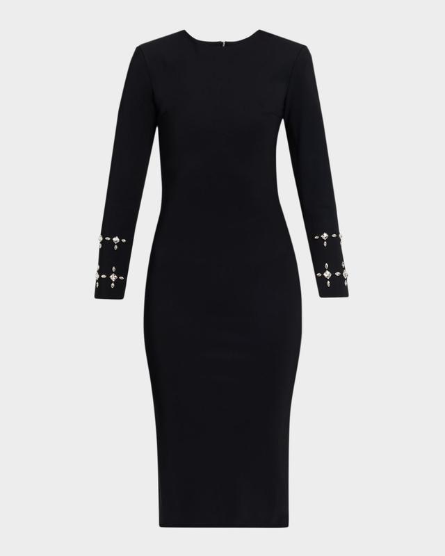 Chiara Boni La Petite Robe Klara Crystal-Embellished Bodycon Midi Dress