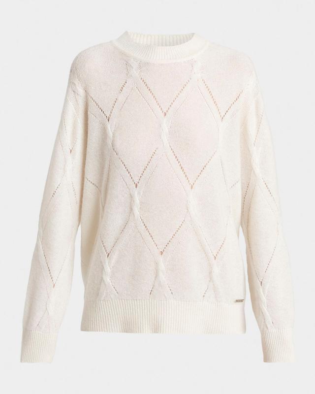 Diamond Cashmere-Silk Sweater