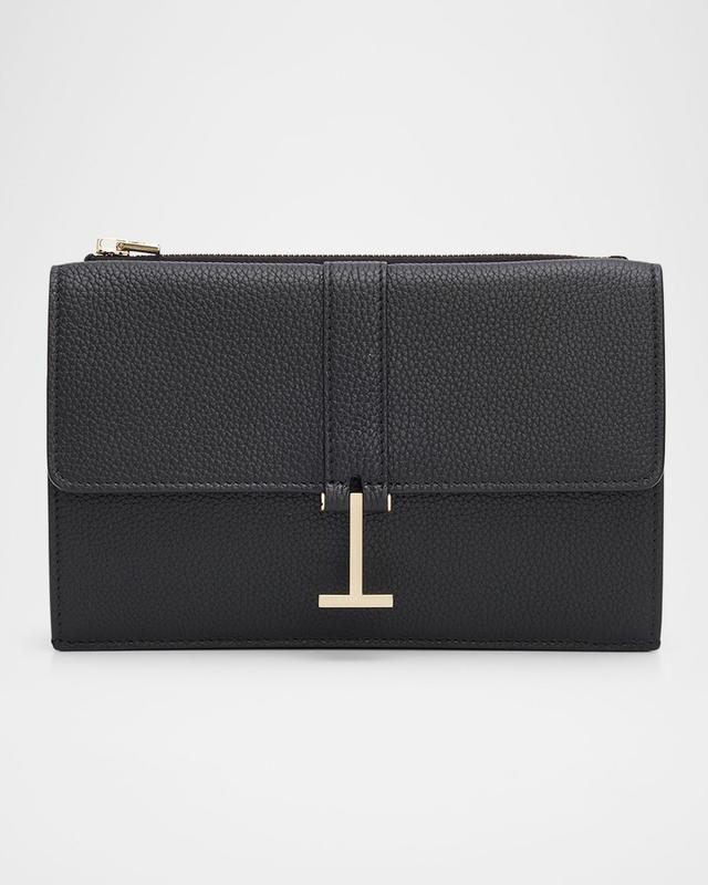 TOM FORD Kara Mini Leather Hanging T Crossbody Bag