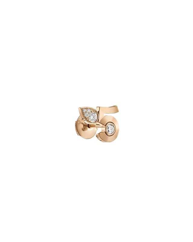 EXTRAIT N°5 BEIGE GOLD CHAIN EARRINGS