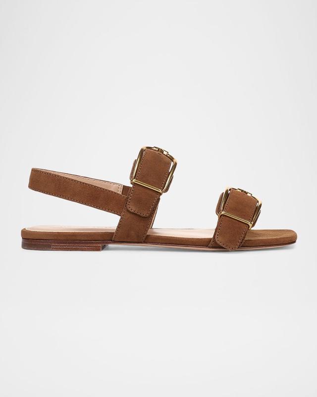 Maglio Suede Flat Sandals
