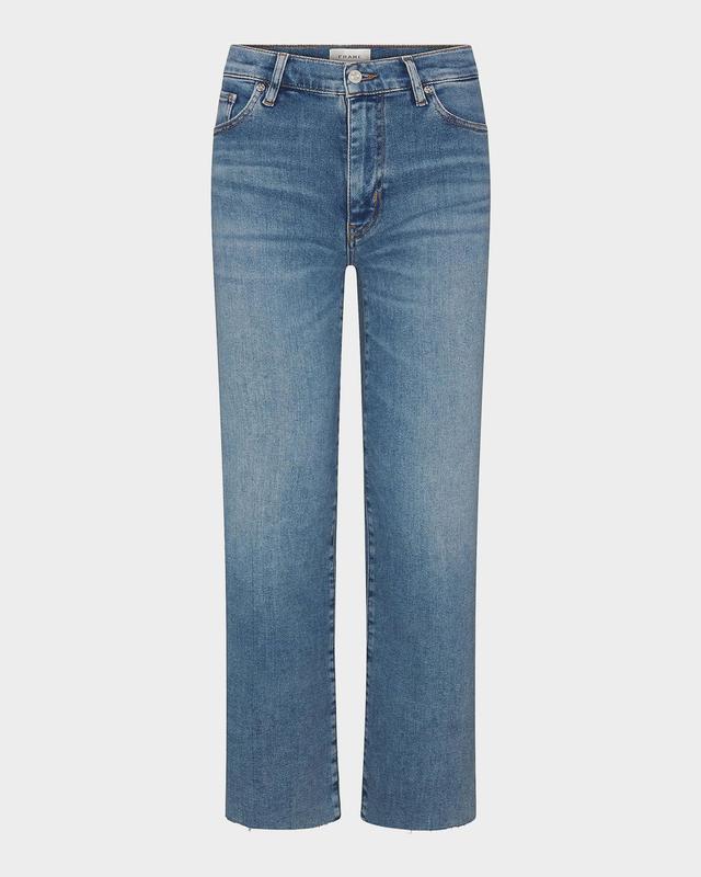 FRAME The Mellow High-Rise Straight-Leg Jeans