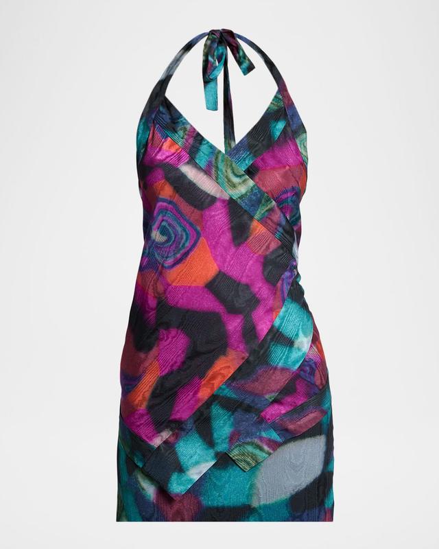 Dries Van Noten Cussia Halter Midi Dress