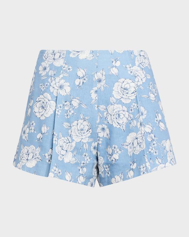 Generation Love Carmine Floral Linen Shorts