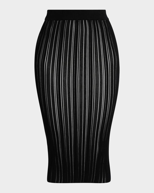 Chiara Boni La Petite Robe Kalika Rib-Knit Midi Skirt