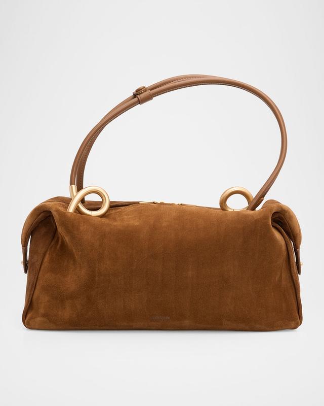 Cult Gaia Azariah Suede Satchel Bag