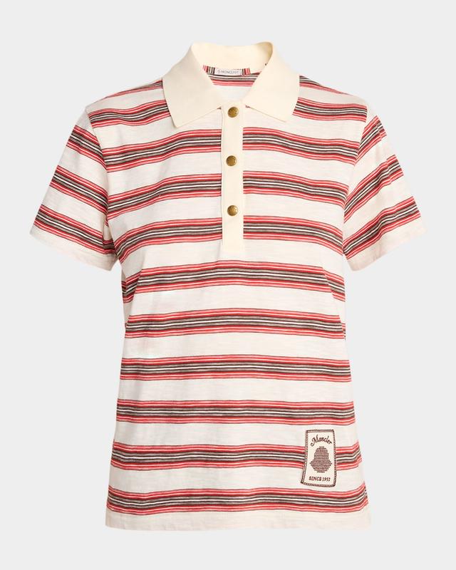 Striped Short-Sleeve Polo