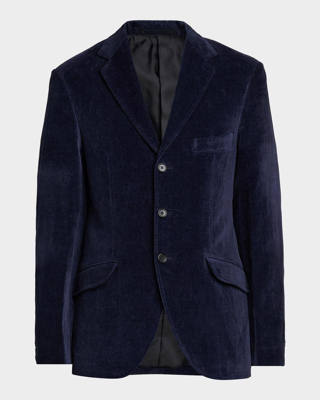 Jil Sander Men 's Velvet Single-Breasted Jacket