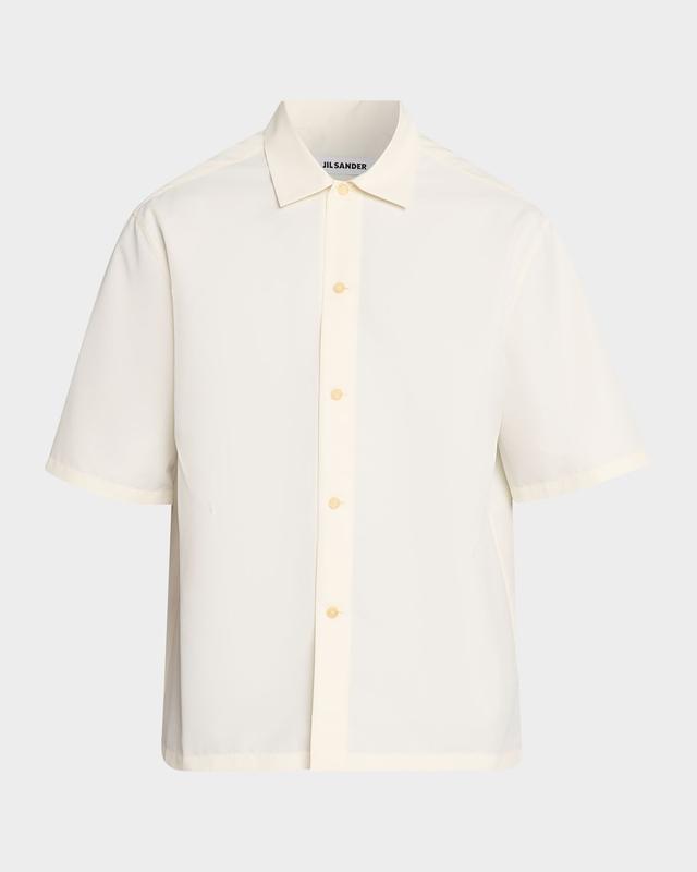 Jil Sander Men 's Water-Repellent Short-Sleeve Shirt
