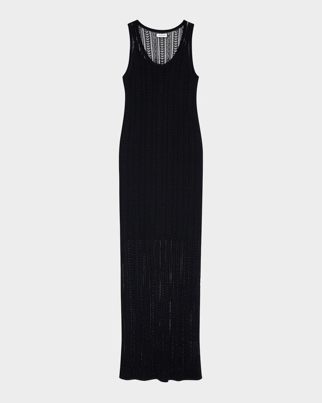 ANINE BING Arie Open-Knit Maxi Dress