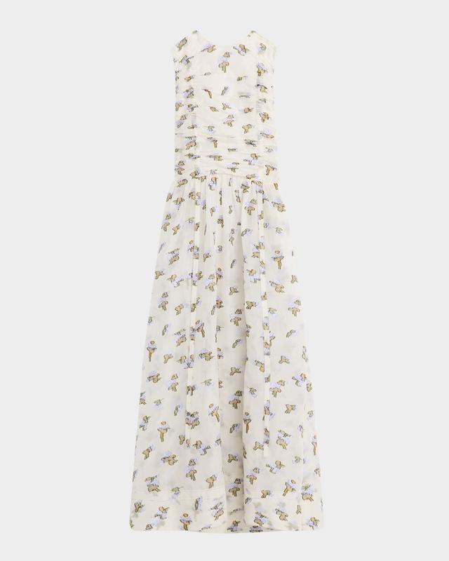 Ulla Johnson Fleurine Silk Organza Midi Dress