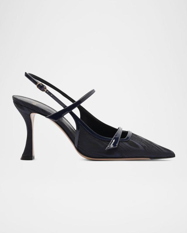 Alexandre Birman 85mm Tita Moire Slingback Pumps