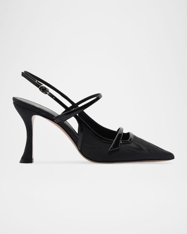 Alexandre Birman 85mm Tita Moire Slingback Pumps