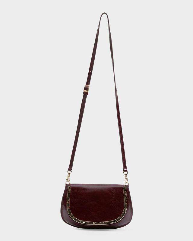 SIMKHAI Logan Leather Crossbody Bag