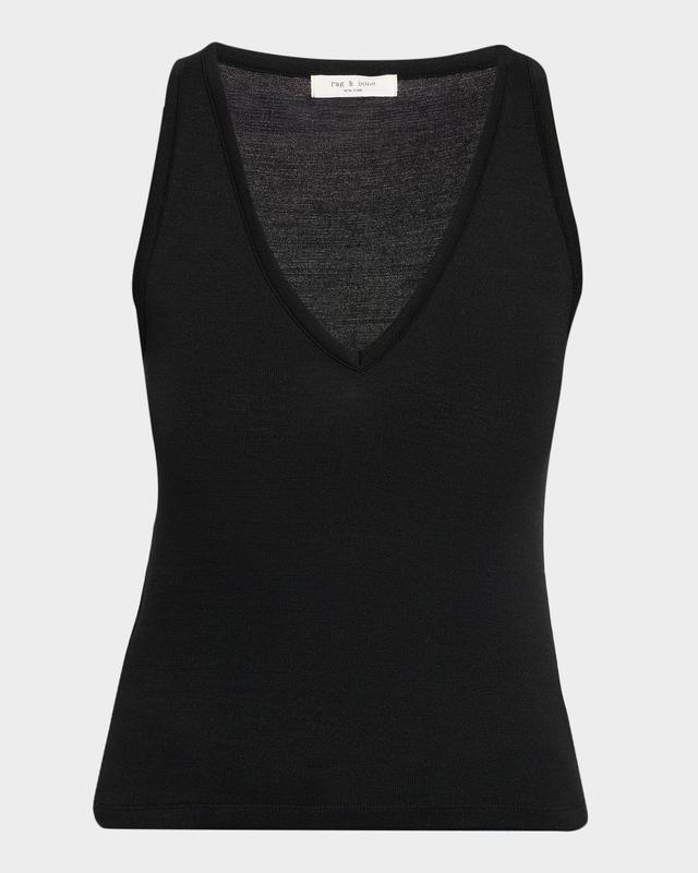Rag & Bone The Knit V-Neck Tank Top
