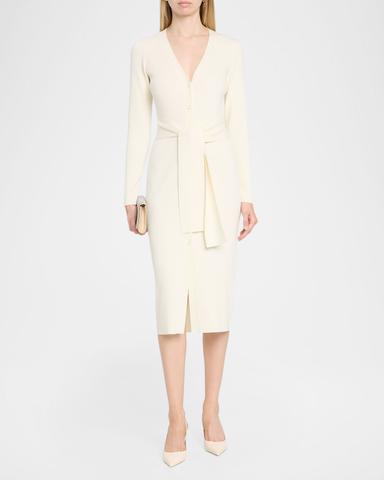Toccin Lara Bodycon Rib Knit Midi Sweater Dress | Thumbnail 2