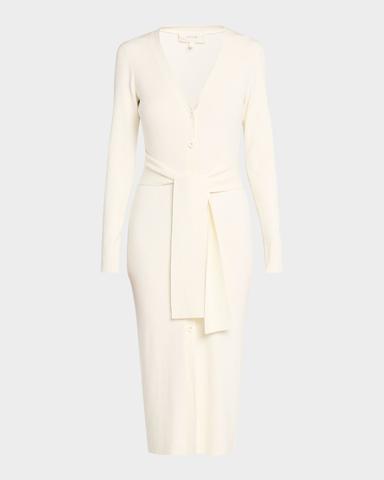 Toccin Lara Bodycon Rib Knit Midi Sweater Dress | Thumbnail 1