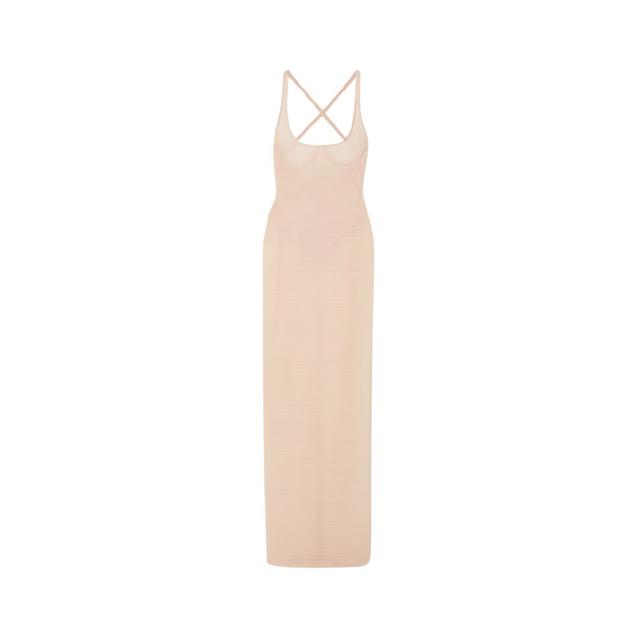 Stretch Tulle Maxi Dress