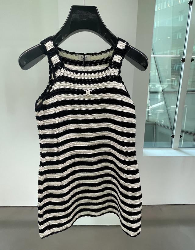 Striped Crochet Dress