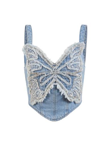 PatBo PRE-ORDER Camila Coehlo Denim Top | Thumbnail 1 PatBo PRE-ORDER Camila Coehlo Denim Top | Thumbnail 1
