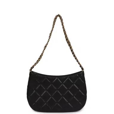 Chanel Chanel Hobo Bag Black Shiny Caviar Brushed Gold Hardware | Thumbnail 4 Chanel Chanel Hobo Bag Black Shiny Caviar Brushed Gold Hardware | Thumbnail 4