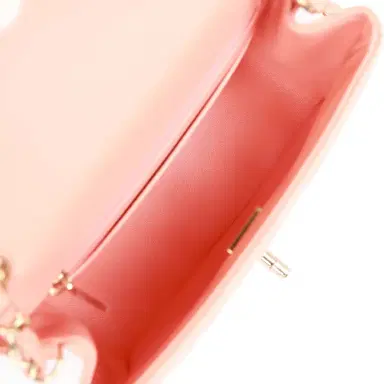 Chanel Chanel Mini Square Flap Pink Lambskin Light Gold Hardware | Thumbnail 8 Chanel Chanel Mini Square Flap Pink Lambskin Light Gold Hardware | Thumbnail 8