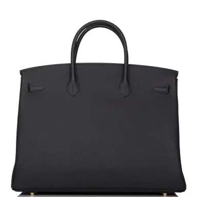 HERMÈS Hermes Birkin 40 Black Togo Gold Hardware | Thumbnail 4 HERMÈS Hermes Birkin 40 Black Togo Gold Hardware | Thumbnail 4