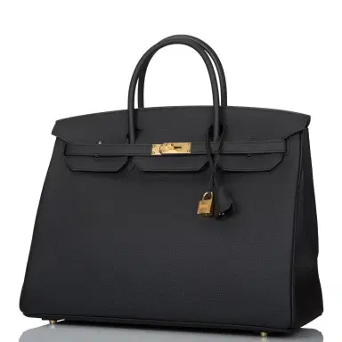 HERMÈS Hermes Birkin 40 Black Togo Gold Hardware | Thumbnail 5 HERMÈS Hermes Birkin 40 Black Togo Gold Hardware | Thumbnail 5