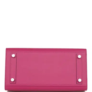 HERMÈS Hermes Birkin Sellier 25 Rose Pourpre Veau Madame Palladium Hardware | Thumbnail 6 HERMÈS Hermes Birkin Sellier 25 Rose Pourpre Veau Madame Palladium Hardware | Thumbnail 6