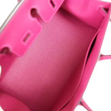 HERMÈS Hermes Birkin Sellier 25 Rose Pourpre Veau Madame Palladium Hardware | Thumbnail 8 HERMÈS Hermes Birkin Sellier 25 Rose Pourpre Veau Madame Palladium Hardware | Thumbnail 8