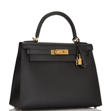 HERMÈS Hermes Black Epsom Sellier Kelly 28cm Gold Hardware | Thumbnail 2 HERMÈS Hermes Black Epsom Sellier Kelly 28cm Gold Hardware | Thumbnail 2