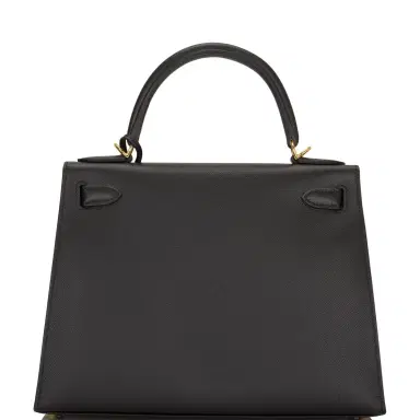 HERMÈS Hermes Black Epsom Sellier Kelly 28cm Gold Hardware | Thumbnail 4 HERMÈS Hermes Black Epsom Sellier Kelly 28cm Gold Hardware | Thumbnail 4