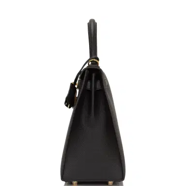 HERMÈS Hermes Black Epsom Sellier Kelly 28cm Gold Hardware | Thumbnail 5 HERMÈS Hermes Black Epsom Sellier Kelly 28cm Gold Hardware | Thumbnail 5