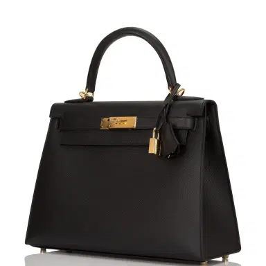 HERMÈS Hermes Black Epsom Sellier Kelly 28cm Gold Hardware | Thumbnail 6 HERMÈS Hermes Black Epsom Sellier Kelly 28cm Gold Hardware | Thumbnail 6