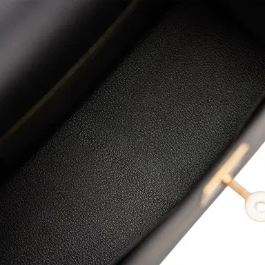 HERMÈS Hermes Black Epsom Sellier Kelly 28cm Gold Hardware | Thumbnail 9 HERMÈS Hermes Black Epsom Sellier Kelly 28cm Gold Hardware | Thumbnail 9