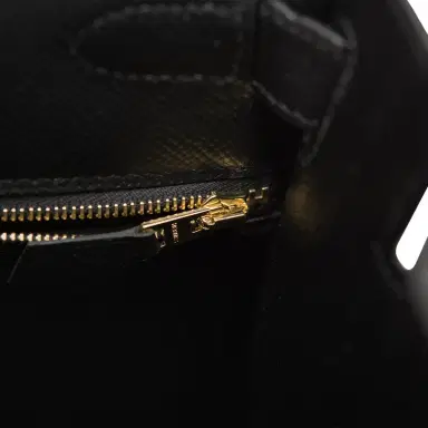 HERMÈS Hermes Black Epsom Sellier Kelly 28cm Gold Hardware | Thumbnail 10 HERMÈS Hermes Black Epsom Sellier Kelly 28cm Gold Hardware | Thumbnail 10