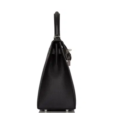HERMÈS Hermes Black Epsom Sellier Kelly 28cm Palladium Hardware | Thumbnail 3 HERMÈS Hermes Black Epsom Sellier Kelly 28cm Palladium Hardware | Thumbnail 3