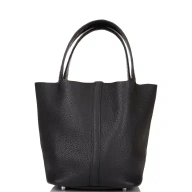 HERMÈS Hermes Black Matte Alligator/Clemence Picotin "Touch" 22cm | Thumbnail 4 HERMÈS Hermes Black Matte Alligator/Clemence Picotin "Touch" 22cm | Thumbnail 4