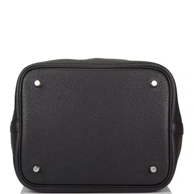HERMÈS Hermes Black Matte Alligator/Clemence Picotin "Touch" 22cm | Thumbnail 6 HERMÈS Hermes Black Matte Alligator/Clemence Picotin "Touch" 22cm | Thumbnail 6