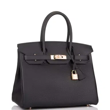 HERMÈS Hermes Black Togo Birkin 30cm Rose Gold Hardware | Thumbnail 2 HERMÈS Hermes Black Togo Birkin 30cm Rose Gold Hardware | Thumbnail 2