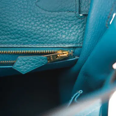 HERMÈS Hermes Bleu Izmir Togo Retourne Kelly 35cm Gold Hardware | Thumbnail 9 HERMÈS Hermes Bleu Izmir Togo Retourne Kelly 35cm Gold Hardware | Thumbnail 9