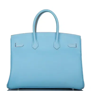 HERMÈS Hermes Celeste Epsom Bi-Color Candy Birkin 35cm Palladium Hardware (Preloved - Excel/Mint) | Thumbnail 4 HERMÈS Hermes Celeste Epsom Bi-Color Candy Birkin 35cm Palladium Hardware (Preloved - Excel/Mint) | Thumbnail 4